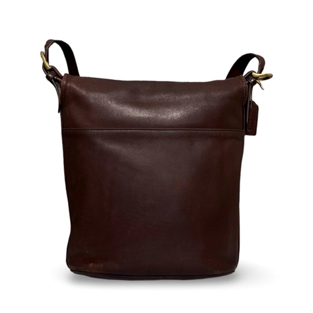Coach Vintage Dark Brown Leather Whitney Shoulder Bag - Picture 4 of 8